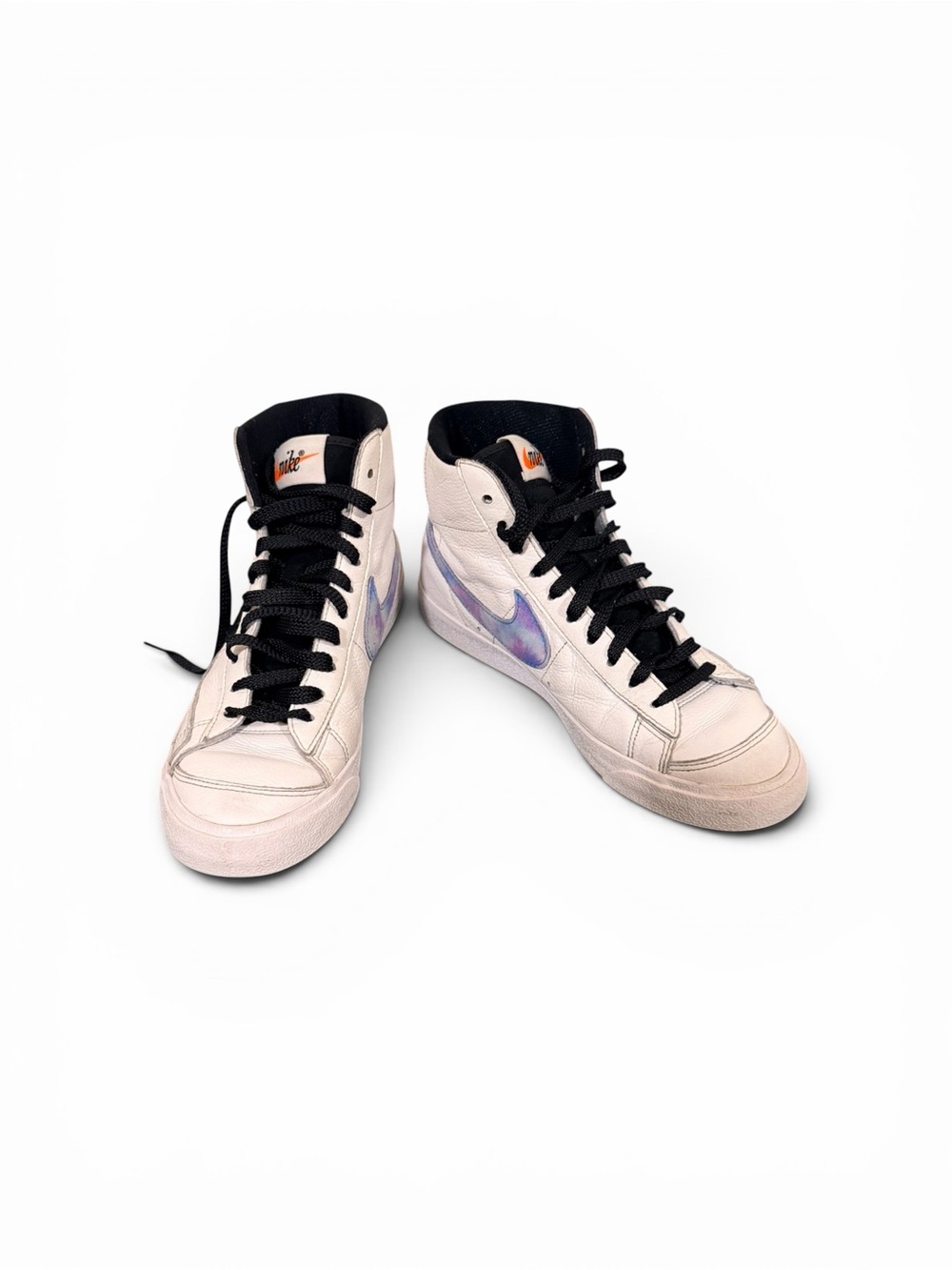Nike Blazer Mid Vintage White and Purple Sneakers